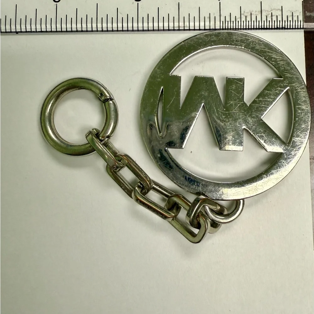 Michael Kors Silver Tone  Keychain Hang‎ Tag